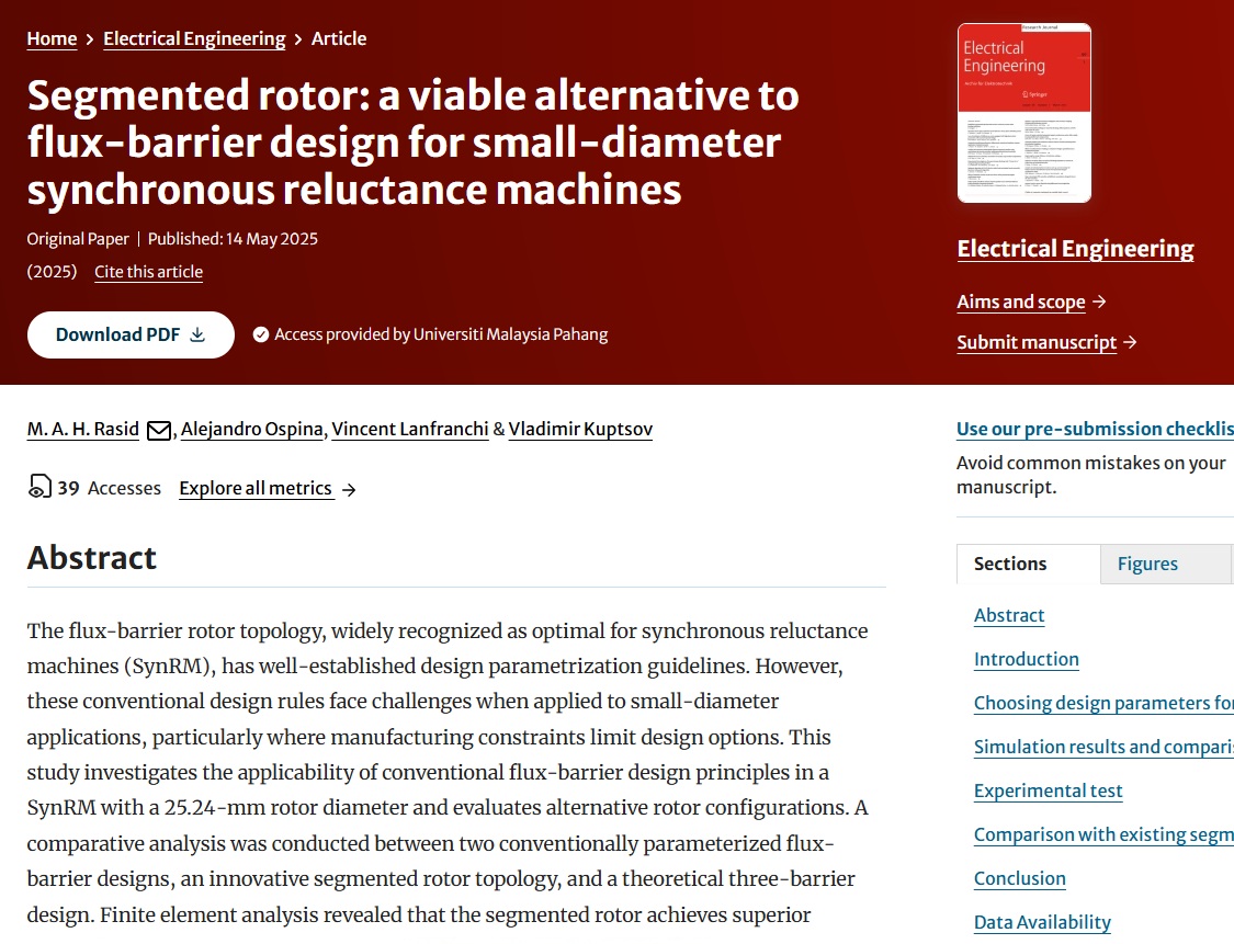 Segmented rotor in comparison others